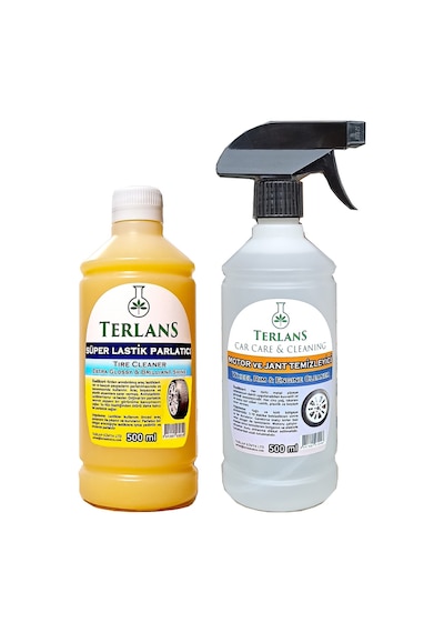 Terlans Lastik Parlatıcı & Motor Jant Temizleyici 2 X 500Ml