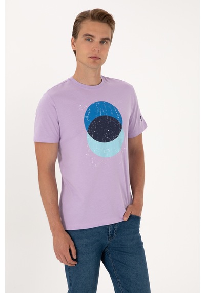 U.s. Polo Assn. Erkek Lila Tişört 50307352-vr034 Lila