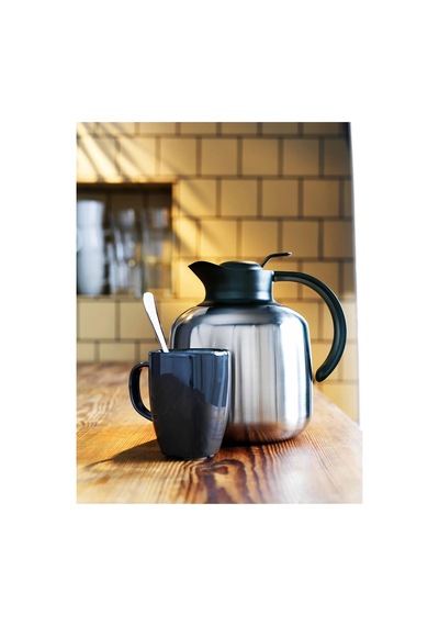Ikea Sluka Termos 1,8 L Krom - Siyah