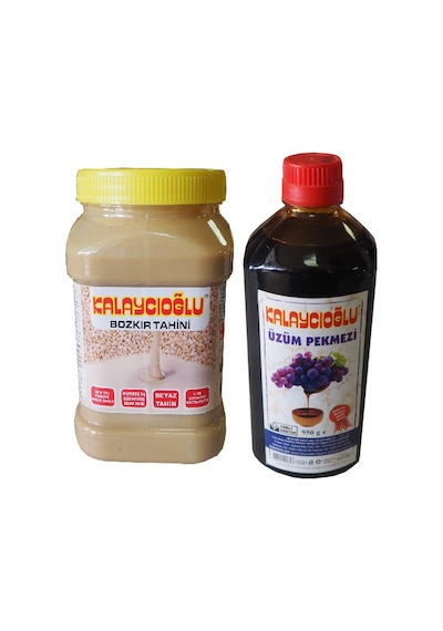 Kalaycıoğlu Beyaz Bozkır Tahini 935 G + Üzüm Pekmezi 950 G