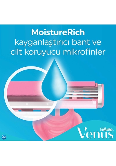 Gillette Simply Venus 3 Basic Kullan At Kadın Tıraş Bıçağı 4 Adet
