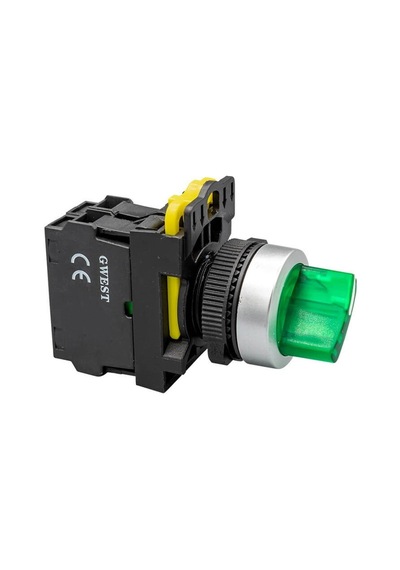 Gwest A5-20xsd ,3-konum/kontak-2a Yeşil-220v M22 Kalıcı Anahtar