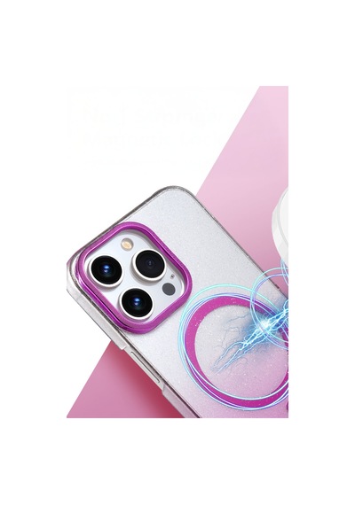 Apple iPhone Uyumlu 15 Pro Max Glossy Magsafe Kapak - Siyah Bzsxx00 1