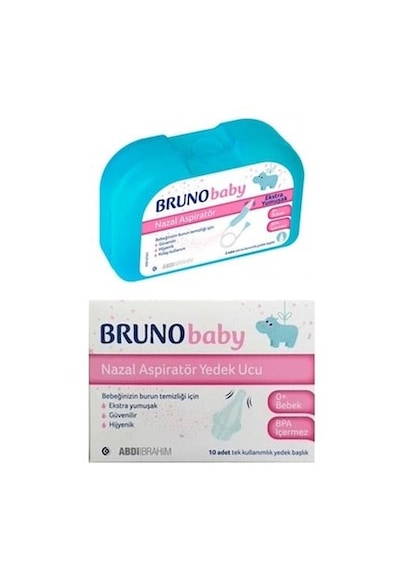 Bruno Baby Nazal Aspiratör + 10'lu Yedek Uç