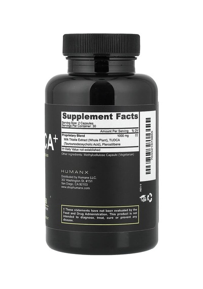 Humanx, Tudca+, 60 Capsules Humanx Nutrıtıon