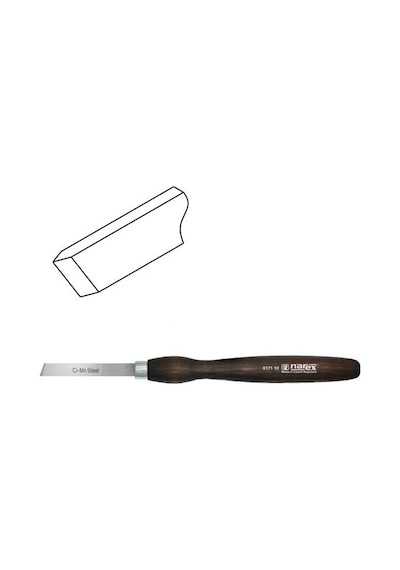 Narex 817110 Ahşap Torna Bıçağı Eğri Ağız 14X105 Mm