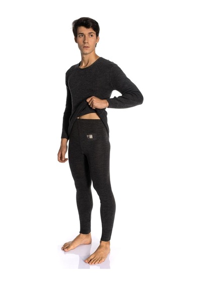 Dertex Örme Alt İçlik Pijama-1 Acık Siyah