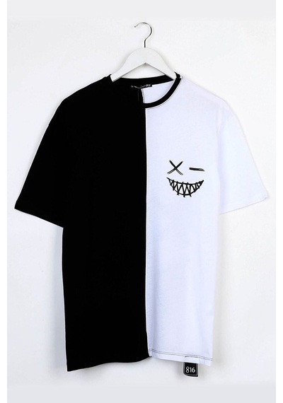 Sırt Baskılı Tasarım Tshirt Siyah