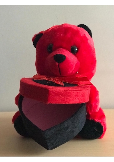 Kalpli Kutulu Peluş Ayı