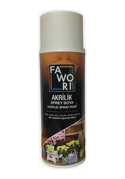 Fawori Akrilik Sprey Boya 400 ML.parlak Beyaz