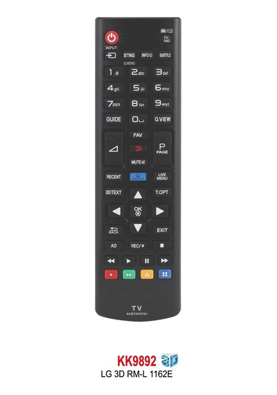 LG Uyumlu 3d Rm-l 1162e Lcd Kumanda
