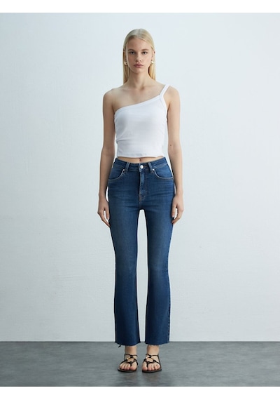 Ltb Lıssy Ispanyol Paça Yüksek Bel Jean Pantolon 010095186216159 55973 Karışık