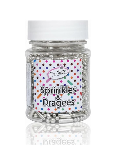 Gümüş Çubuk Süsleme Draje 50 G Pasta, Cupcake Ve Tatlı Süsleme Şekeri
