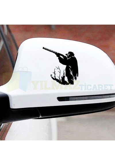 Avcı Avcılık Hunter Av Oto Sticker Araba Yapıştırma Etiket Çıkartma