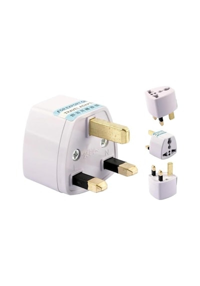 Hong Kong Irlanda Kıbrıs Seyahat Fişi Adaptörü Tip G Plug Adapter Üniversal 3 Pinli Ingiliz Fiş Tersi 1 Adet Es51 Diğer