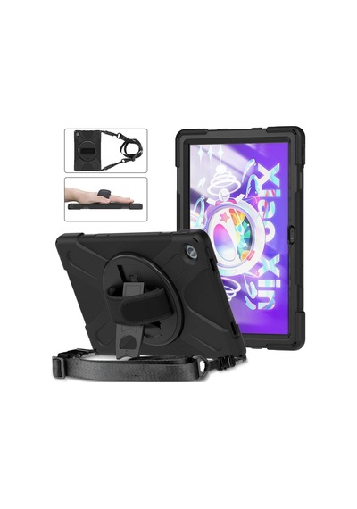 Lenovo Uyumlu Tab M10 Plus 3. Jenerasyon Tb-125fu Tb-128fu Defender Askılı Zırhlı Tank Case