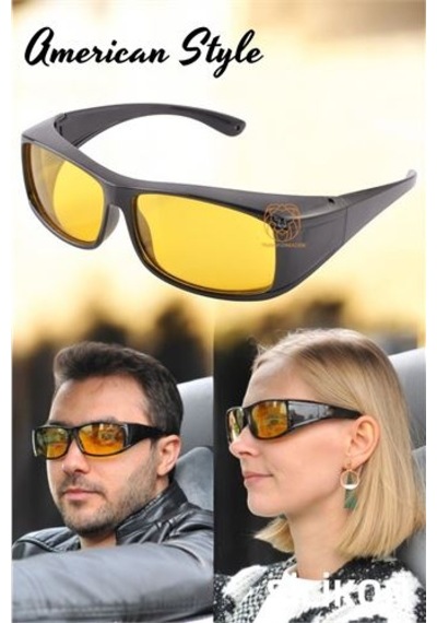 Güvenli Gece Sürüş Görüş Gözlüğü Sis Far Işık Önleyici Anti-fog Gözlük 720834