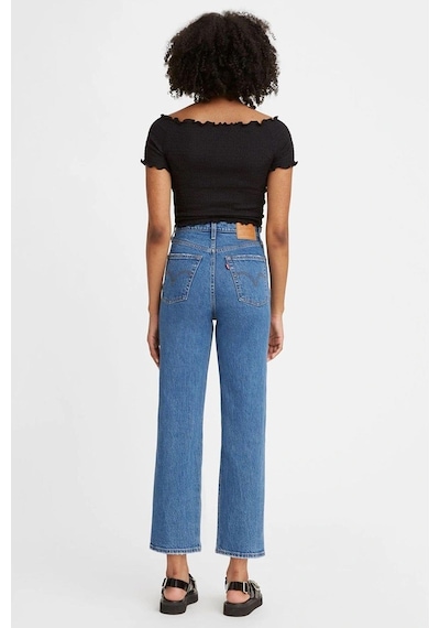 Levi's Pamuklu Yüksek Bel Straight Fit Jeans Kot Pantolon A7743-2654 Mavi