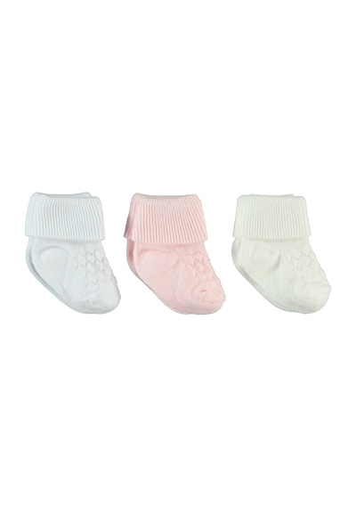 Civilim Civil Baby Kız Bebek 3'Lü Çorap Set 0-6 Ay Pembe (513853693) Pembe