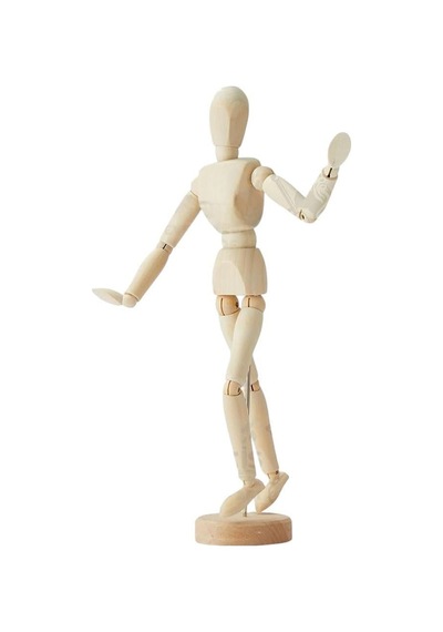 Ahşap İnsan Modeli 30 Cm 1 Paket İnsan Figürlü Ahşap Model Manken Resim Ressam Eğitimi Tahta Adam Kukla Stilist Genel