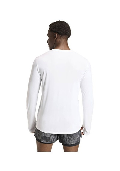 Adidas Run Ess Ls M Erkek Koşu Uzun Kollu Tişört Ke8425 Beyaz Beyaz