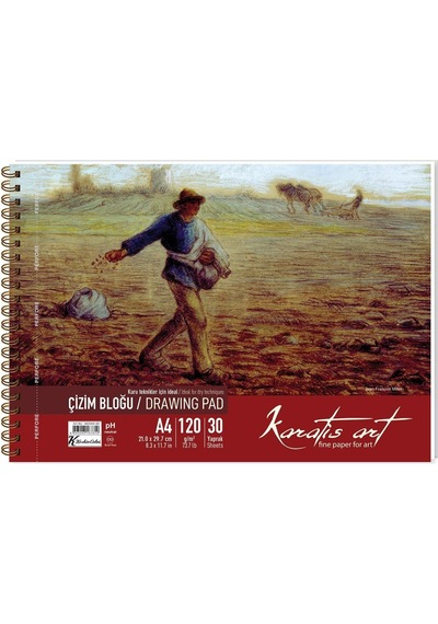 Karatis Çizim Blok Spiralli Art 120 Gr A4 30 Yp 482009-99
