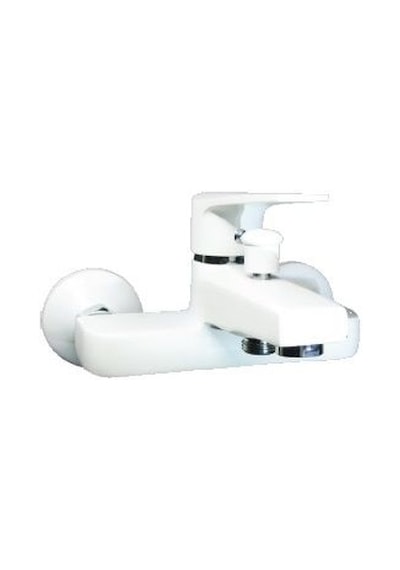 Acar Safir Beyaz Banyo Bataryası Musluk Beyaz