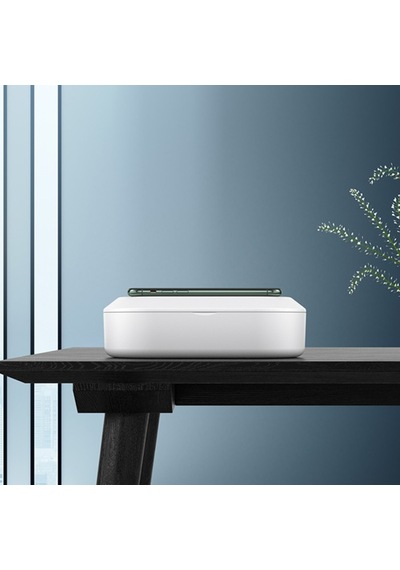 Ally 15W Hızlı Kablosuz Wireless Şarj+Ultraviyole Sterilizer- Uv (311350079)-Beyaz