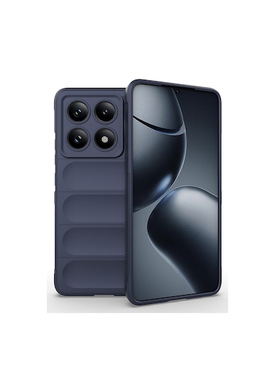 Xiaomi 14t Pro Kılıf Esnek Tpu Oyuklu Arka Yüzey Tasarımlı Zore Etnik Silikon Kapak Lacivert