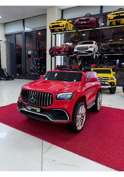 Poyraz Akülü Mercedess Suv Akülü Araba 0-7yaş Özel Plaka Kırmızı