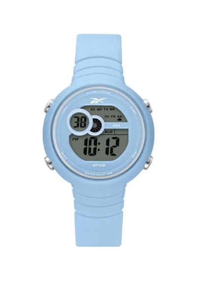 Reebok Rv-wea-l9-pkpk-wk Dijital Mavi Silikon Kordon Çocuk Kol Saati