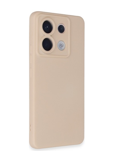 Xiaomi Redmi Note 13 Pro 5g Uyumlu Kılıf Nano İçi Kadife Silikon - Pudra