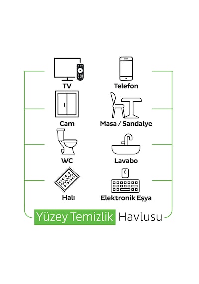 Sleepy Pine Yüzey Temizlik Havlusu Mendili Çam Ferahlığı 6x100 (600 Yaprak)