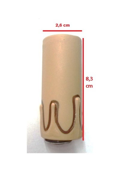 E-14 Kahve Mum Duy 8.3 Cm 4 Adet A1216