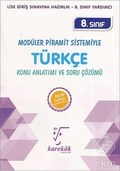 8.Sınıf Modüler Piramit Sistemiyle Türkçe MPS Konu Anlatımı ve Soru Çözümü- Karekök Eğitim Yayın