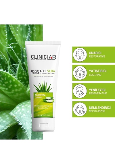 %95 Aloe Vera Onarıcı Ve Yatıştırıcı Jel 150 Ml