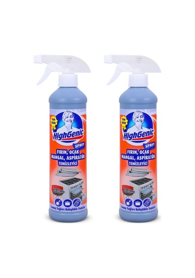 Highgenic Fırın Ocak Mangal Aspiratör Temizleyici 500 Ml 2'li Set Diğer