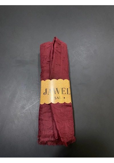 Bambu Kraş Şal Bordo-jawel Çok Renkli