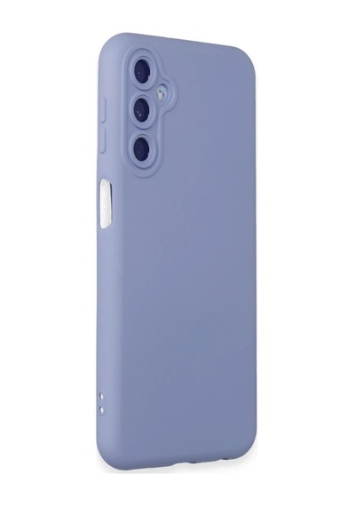 Samsung Uyumlu Galaxy M34 5g Kılıf Nano İçi Kadife Silikon - Lila 0.2M-Çok Renkli