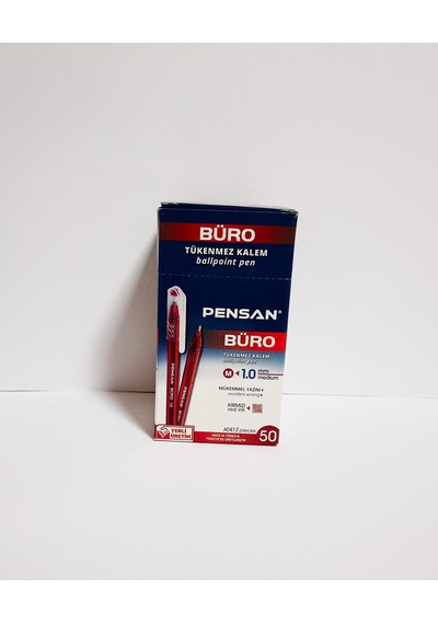 Tükenmez Kalem Pensan 2270 1mm Kırmızı 50 Li