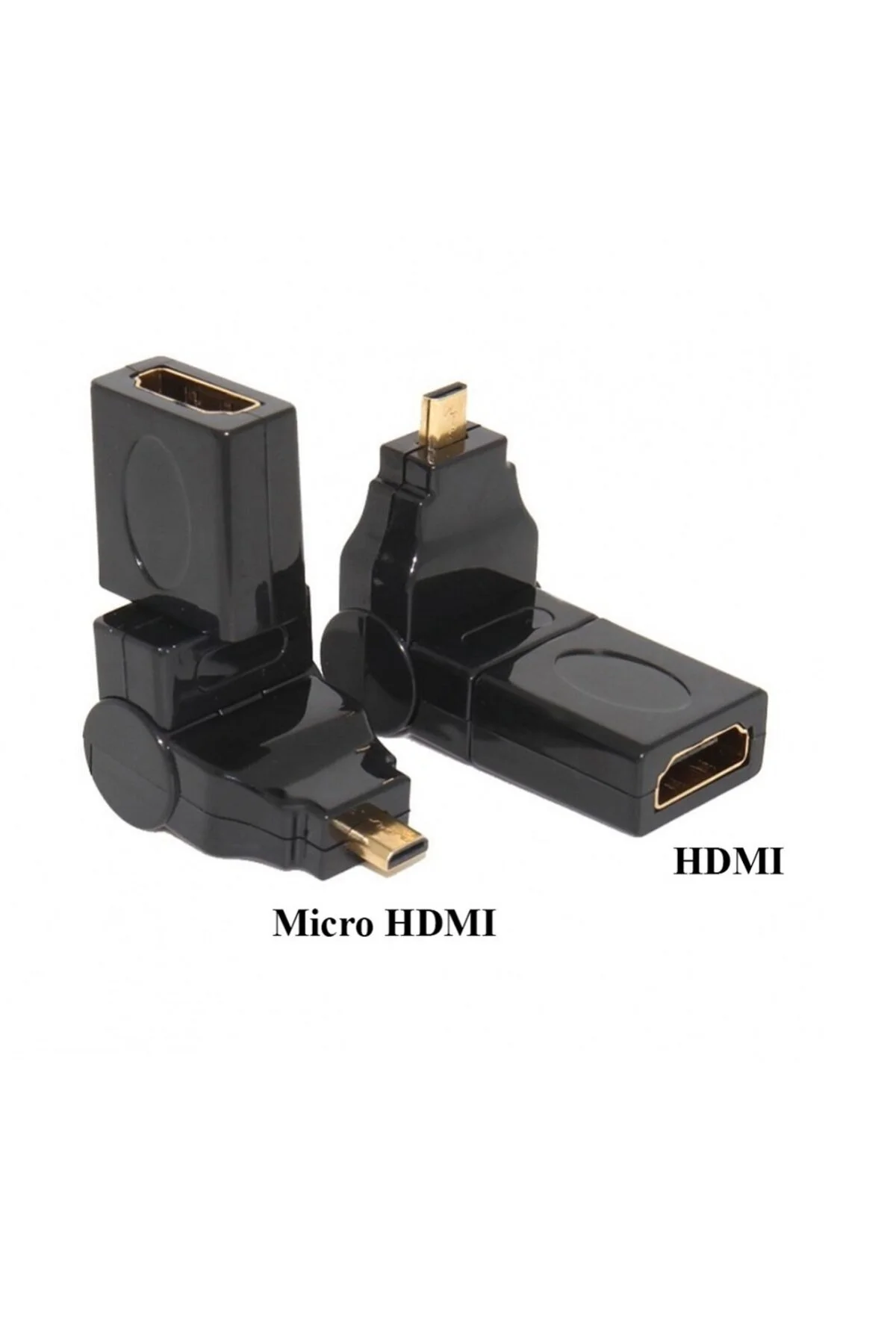 Micro To Hdmi Ultra 4k Destekli 180 270 Derece Dönebilen Oynar Başlıklı Çevirici Dönüştürücü Adaptör