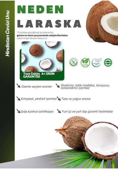 Glutensiz Hindistan Cevizi Unu 5kg - Coconut Flour Gluten Free