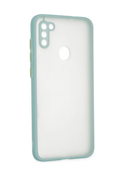 Samsung Galaxy A11 Kılıf Montreal Silikon Kapak - Turkuaz 0.2M-Çok Renkli