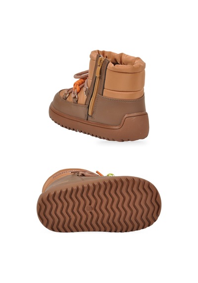 Marco Kids Sıcak Tutan Su Geçirmez Haki Aksesuar Bağcıklı Unisex Çocuk Bot Phita P