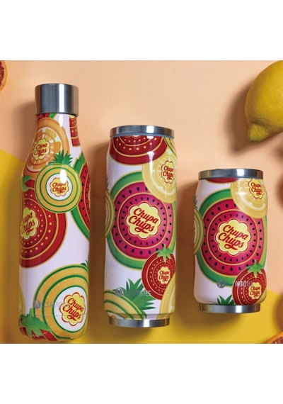 Les Artistes Paris Isı Yalıtımlı Kutu Çelik Termos 500ml Chupa Fruit Renkli