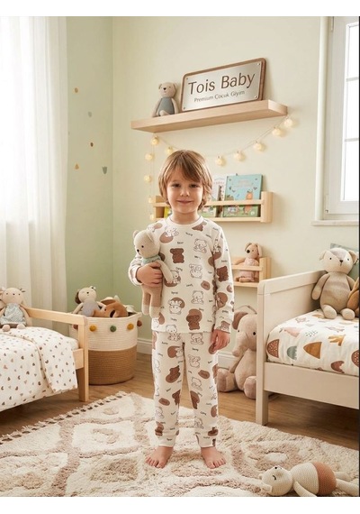 Tois Baby Erkek Çocuk Pijama Takımı Beyaz