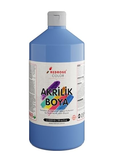 Açık Mavi Akrilik Boya 1000 Gr 0,15 L