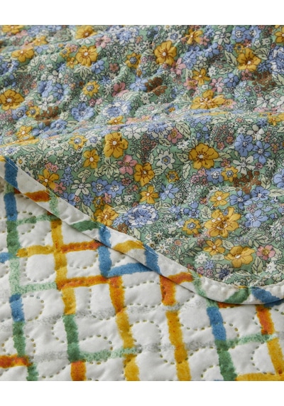 English Home Bloom Rhombus King Size Çok Amaçlı Örtü 220x240 Cm Yeşil Yeşil
