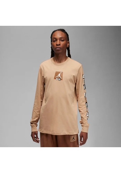 Nike Jordan Long-sleeve Erkek Kahverengi Uzun Kol T-shirt