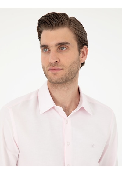 Pierre Cardin Erkek Açık Pembe Gömlek Desenli 50294742-vr078 Açık Pembe